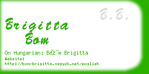 brigitta bom business card